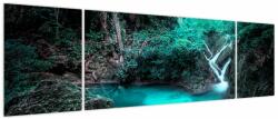 Mivali Tablou - Oază turcoaz, din trei bucăți 170x50 cm (V024104V17050)