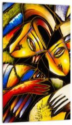 Mivali Tablou - Pictură în ulei, îndrăgostiții, dintr-o bucată 20x30 cm (V023197V2030)