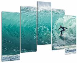 Mivali Tablou cu surferi, din cinci bucăți 125x90 cm (V021228V12590)