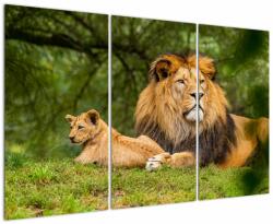 Mivali Tablou cu lei, din trei bucăți 120x80 cm (V021392V120803PCS)
