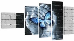 Mivali Tablou - Fluture pe perete, din cinci bucăți 110x60 cm (V022520V11060)