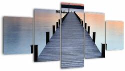 Mivali Tablou - Ponton de la Lacul Starnberger, Bavaria, Germania, din cinci bucăți 150x80 cm (V023491V150805PCS)