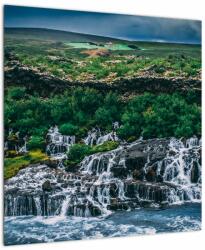 Mivali Tablou cu cascade în natură, dintr-o bucată 50x50 cm (V020859V5050)