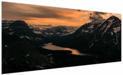 Mivali Tablou - Lac între munți, dintr-o bucată 250x125 cm (V022684V250125)