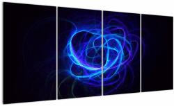 Mivali Tabloul cu ghem albastru abstract, din patru bucăți 160x80 cm (V020135V16080)