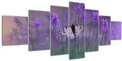 Mivali Tablou - fluture în lavandă, din șapte bucăți 210x100 cm (V021452V210100)