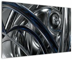 Mivali Tabloul cu abstracție gri cu albastru, dintr-o bucată 120x80 cm (V020093V12080)