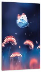 Mivali Tablou cu păpădii cu fluture albastru, dintr-o bucată 20x30 cm (V021757V2030)