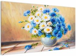 Mivali Tablou pictat cu vaza și flori, dintr-o bucată 120x70 cm (V022252V12070)
