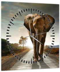Mivali Tablou cu elefant (cu ceas), dintr-o bucată 30x30 cm cu ceas (V022219V3030C)