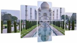 Mivali Tablou - Taj Mahal în răsăsrit de soare (cu ceas), din cinci bucăți 150x80 cm cu ceas (V021720V15080C)