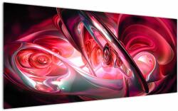 Mivali Tabloul fractalilor în roșu, dintr-o bucată 120x50 cm (V020069V12050)