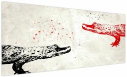 Mivali Tablou - Crocodili, dintr-o bucată 250x125 cm (V023317V250125)