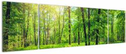 Mivali Tablou - Pădurea cu frunze de primăvară, din trei bucăți 170x50 cm (V022101V17050)