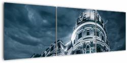Mivali Tablou cu arhitectură în întuneric, din trei bucăți 150x50 cm (V020350V15050)