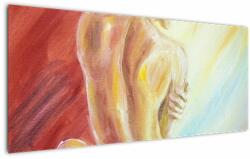 Mivali Tablou - Imaginea unei femei care se odihnește, pictură în ulei, dintr-o bucată 120x50 cm (V023493V12050)