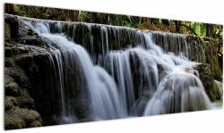 Mivali Tablou - Cascadă în junglă, dintr-o bucată 145x58 cm (V022663V14558)