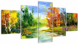 Mivali Tablou - Peisaj - pictură, din cinci bucăți 150x80 cm (V022326V150805PCS)