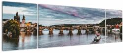 Mivali Tablou cu podul lui Carol, din trei bucăți 170x50 cm (V021006V17050)