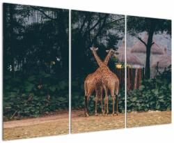 Mivali Tablou cu două girafe, din trei bucăți 120x80 cm (V021381V120803PCS)