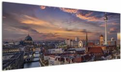 Mivali Tablou - Apus de soare în Berlin, dintr-o bucată 145x58 cm (V022965V14558)