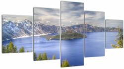 Mivali Tablou lacul montan, din cinci bucăți 150x80 cm (V020644V150805PCS)