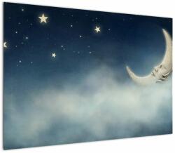 Mivali Tablou - Luna cu stele, dintr-o bucată 100x70 cm (V022333V10070)