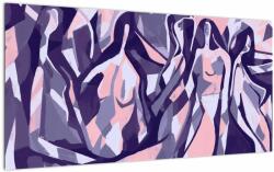 Mivali Tablou pe sticlă - Abstract, femei, dintr-o bucată 100x50 cm pe sticlă (V022918V10050GD)