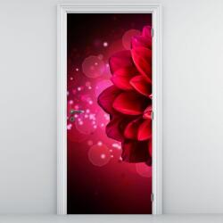 Mivali Fototapet pentru ușă - Floare roșie (D020807D95205)