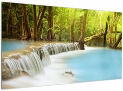 Mivali Tablou cu cascada Huai Mae Kamin în pădure, dintr-o bucată 120x70 cm (V020933V12070)