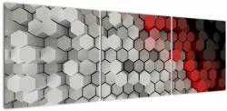 Mivali Tablou - 3D hexagoane, din trei bucăți 150x50 cm (V023000V15050)