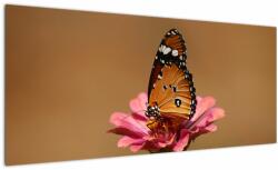 Mivali Tablou cu fluture pe floare, dintr-o bucată 100x40 cm (V020268V10040)