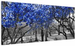 Mivali Tablou - Copaci albaștri Central Park, New York, dintr-o bucată 100x40 cm (V023118V10040)