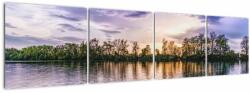 Mivali Tablou cu lac, din patru bucăți 160x40 cm (V020248V16040)