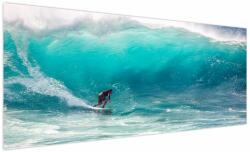 Mivali Tablou - Surfer în valuri, dintr-o bucată 250x125 cm (V022714V250125)
