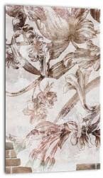 Mivali Tablou - Frescă florală pe un perete de cărămidă, dintr-o bucată 20x30 cm (V022882V2030)