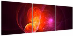 Mivali Tabloul modern cu abstracțiune roz, din trei bucăți 150x50 cm (V020129V15050)