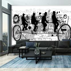 Mivali Fototapet - Street art - în trecere, vlies, 343x238 cm (T100630TQ7)