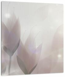 Mivali Tablou pe sticlă - Flori de crocus, dintr-o bucată 30x30 cm pe sticlă (V023550V3030GD)