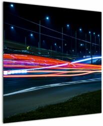 Mivali Tabloul orașului nocturn, dintr-o bucată 70x70 cm (V020087V7070)