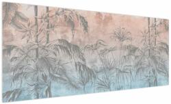 Mivali Tablou - Plante tropicale pe perete, dintr-o bucată 250x125 cm (V022877V250125)