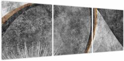 Mivali Tablou - Abstract beton, din trei bucăți 120x40 cm (V024076V12040)