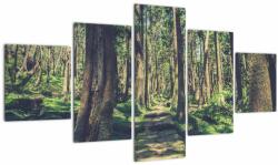 Mivali Tablou cu drum între copaci, din cinci bucăți 125x70 cm (V021217V12570)