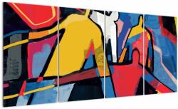 Mivali Tablou - Abstract bărbați, din patru bucăți 160x80 cm (V022854V16080)