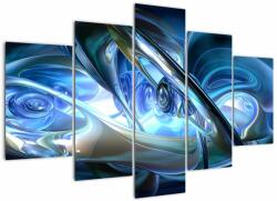 Mivali Tabloul fractalilor în albastru, din cinci bucăți 150x105 cm (V020068V150105)