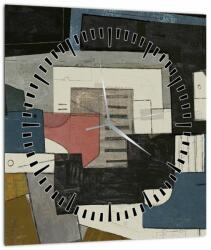 Mivali Tablou - Abstracție cubism (cu ceas), dintr-o bucată 30x30 cm cu ceas (V023158V3030C)