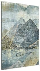 Mivali Tablou - Piramide în filtru albastru, dintr-o bucată 60x90 cm (V023357V6090)