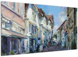 Mivali Tablou - Strada orașului vechi, pictură acrilică, dintr-o bucată 120x70 cm (V023371V12070)