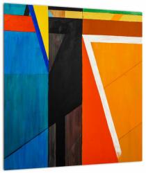 Mivali Tablou pe sticlă - Geometrie, dintr-o bucată 40x40 cm pe sticlă (V022409V4040GD)