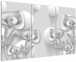 Mivali Tablou -Design flori, din trei bucăți 120x80 cm (V022490V120803PCS)